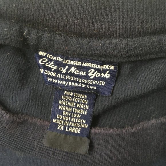 NYPD City of New York Police Department Embroidered T-Shirt Gray 2xl Authentic - Picture 9 of 9